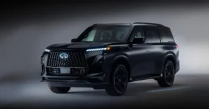Image of a Infiniti QX80 SUV showcasing its sleek design and modern features.